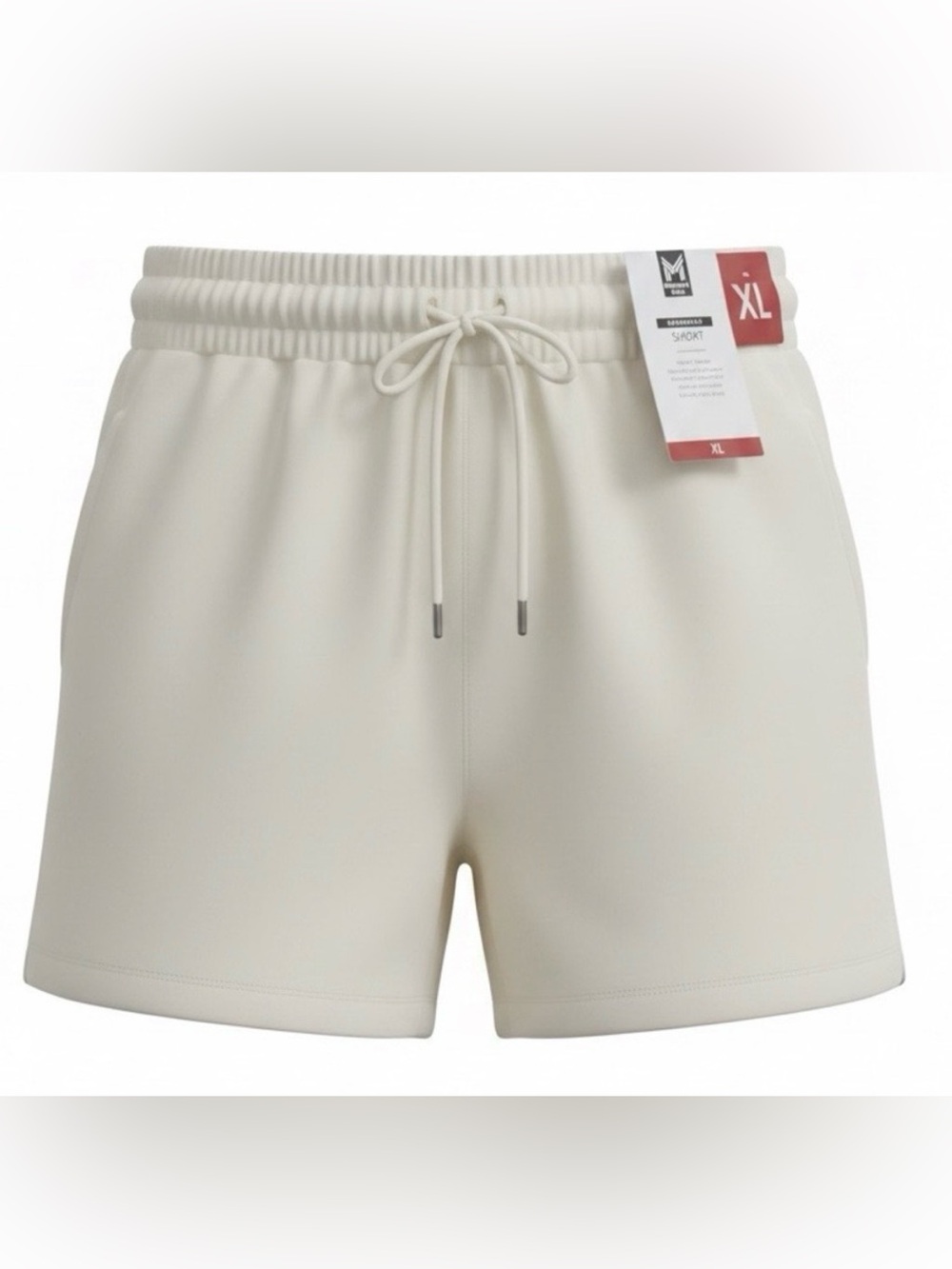 NEW Women’s Cream LUXY Buttery Soft w/functional Drawstring Lounge Short XL